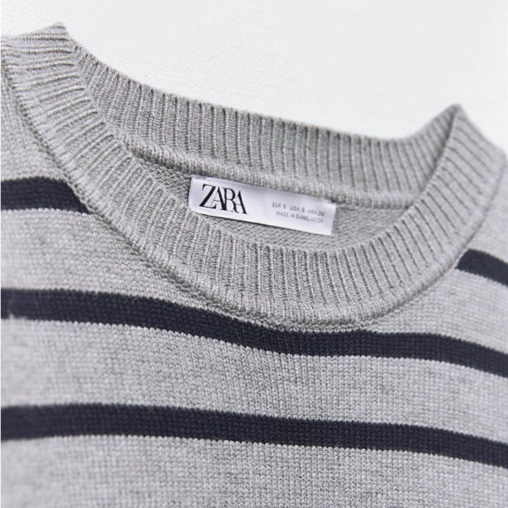 Zara Striped Knit Sweater New - Picture 5 of 11